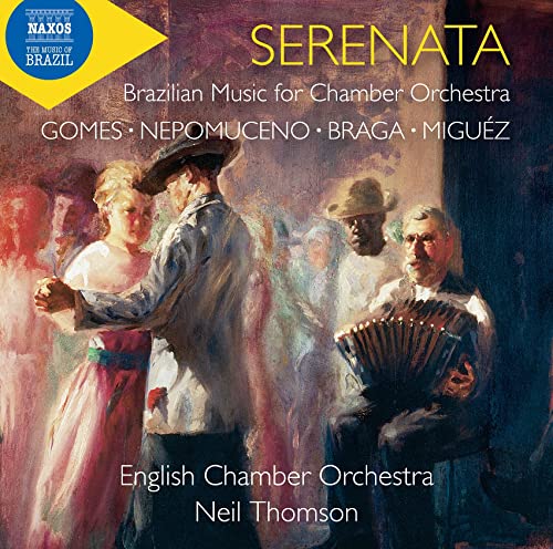 CD cover for "Serenata" featuring a painting of people dancing.