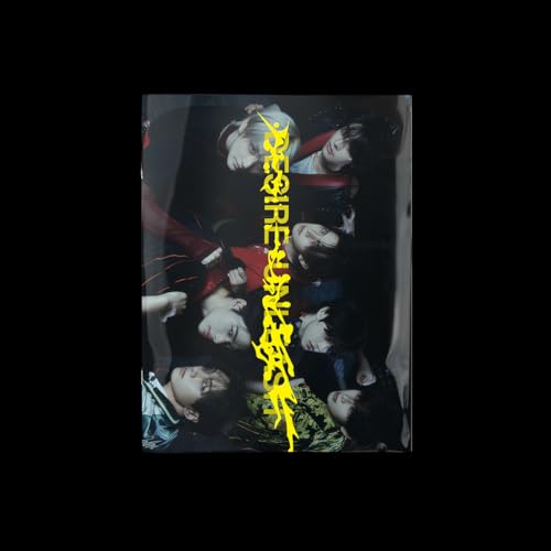Enhypen album cover: group portrait with yellow text overlay.