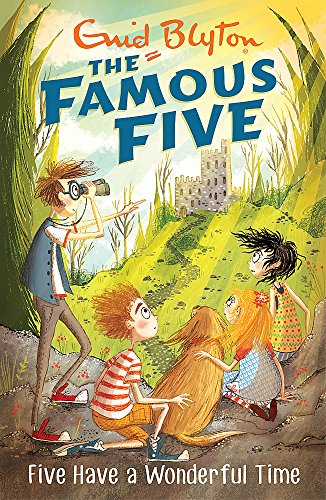 Book cover: children with binoculars looking at a distant castle.