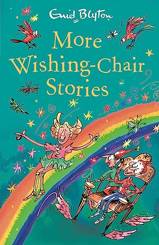 Book cover: "More Wishing-Chair Stories" with illustrated children and a chair.