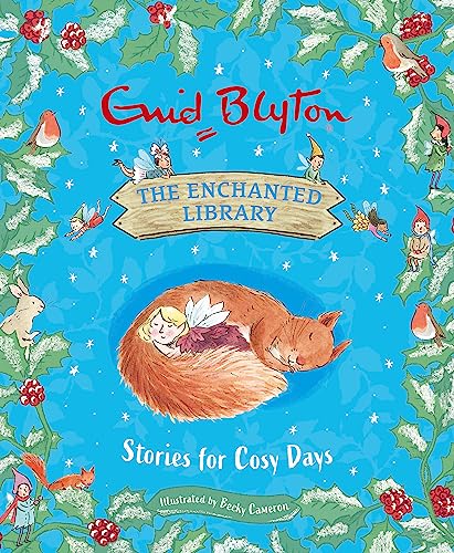 Book cover with a child sleeping inside a fox, surrounded by fairies.