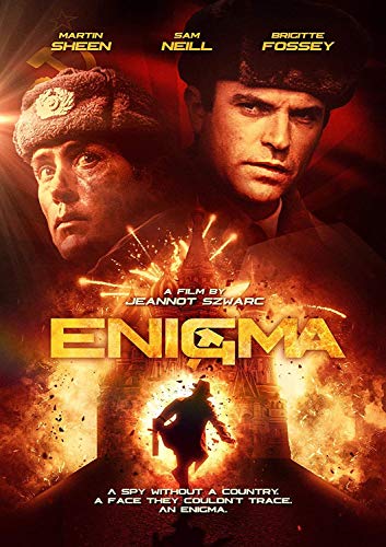 DVD cover for "Enigma" featuring Sam Neill and Martin Sheen in wartime.