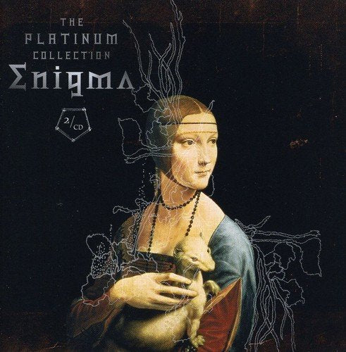 "CD cover featuring a Renaissance-style portrait of a woman holding a cat."