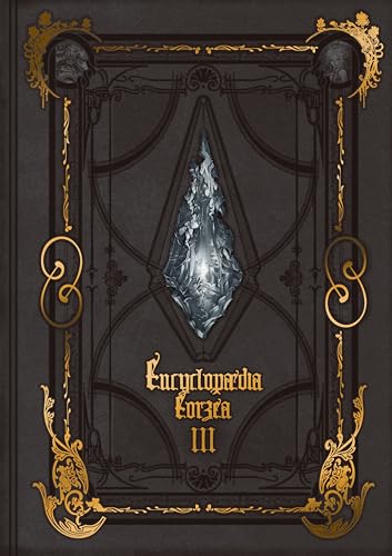 Dark grey book cover with gold filigree borders and a central crystal illustration.