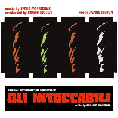 CD cover for "Gli Intoccabili" soundtrack by Ennio Morricone, abstract design.