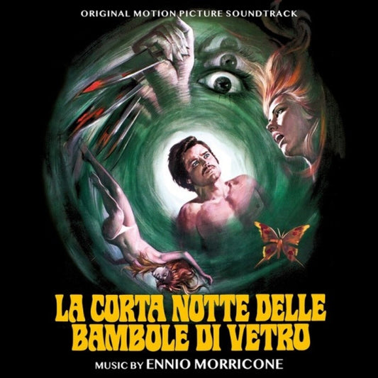 CD cover for Ennio Morricone’s “La Corta Notte Delle Bambole D” soundtrack.