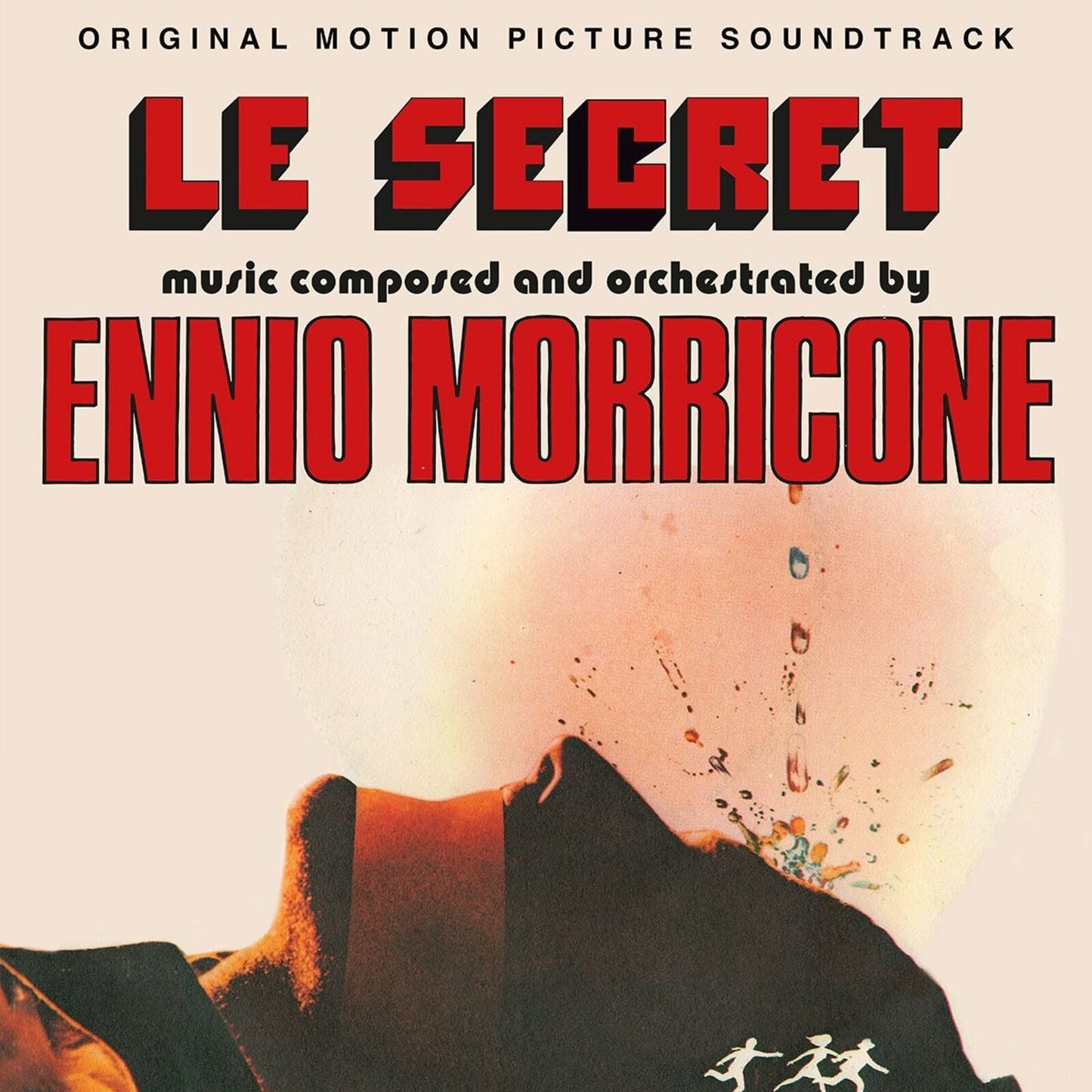 CD cover for Ennio Morricone’s “Le Secret” soundtrack, with a shadowed face.