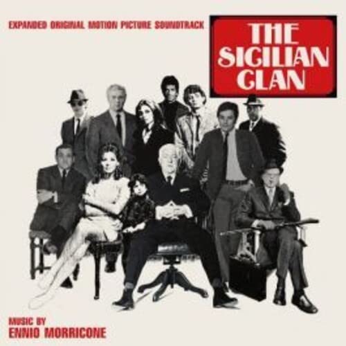 CD cover for "The Sicilian Clan" soundtrack by Ennio Morricone, film cast.