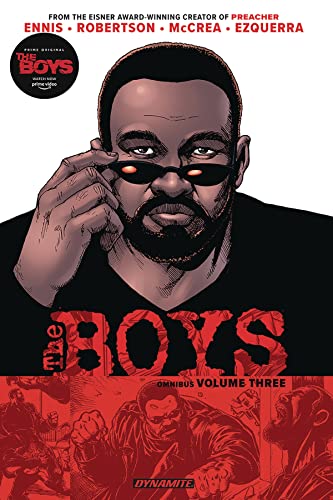 Cover of “The Boys Omnibus Vol. 3” featuring a man in sunglasses.