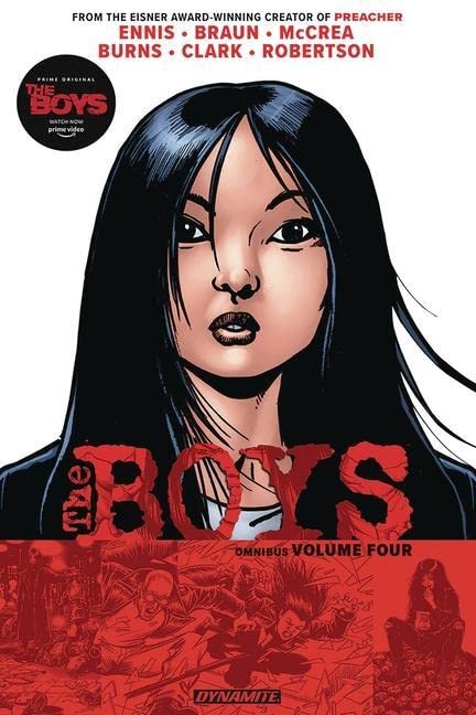 The Boys Omnibus Volume 4 cover featuring a close-up illustration of a woman's face.