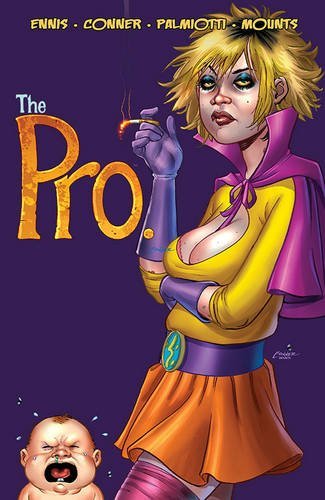 Comic book cover featuring a blonde woman in costume holding a cigarette.