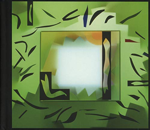 Abstract green and white album cover with nested rectangular shapes.