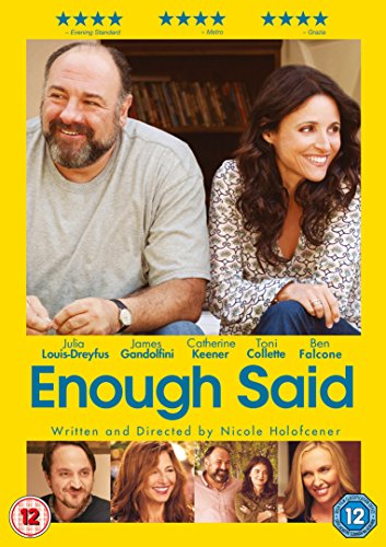 DVD cover for “Enough Said” featuring Julia Louis-Dreyfus and James Gandolfini.