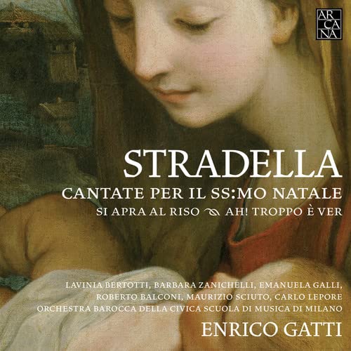 CD cover featuring a Renaissance painting of a woman and text “Stradella”.
