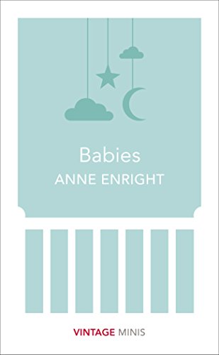 Book cover with light blue background, moon, stars, clouds, and title Babies.