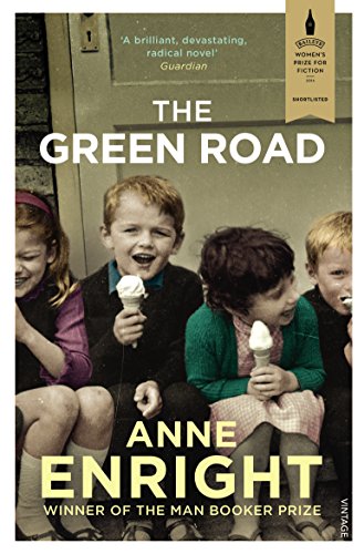 Book cover: "The Green Road" by Anne Enright, featuring four children with ice cream.