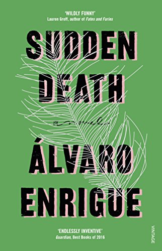 Book cover featuring white feather line art on a green background with black text.