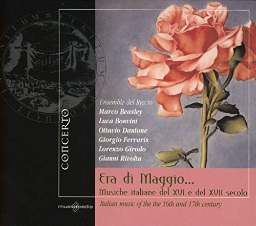 CD cover: roses, architectural detail, and text for "Ensemble Del Riccio.