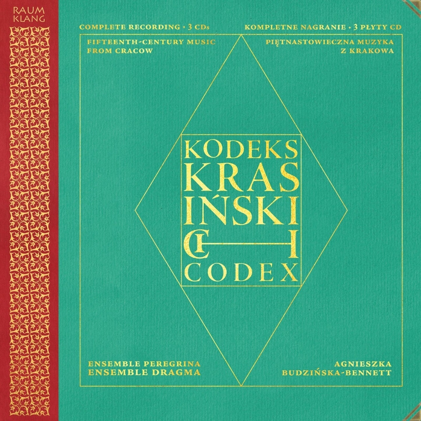 Green CD cover with geometric design and text: "KODEKS KRASINSKI CODEX".