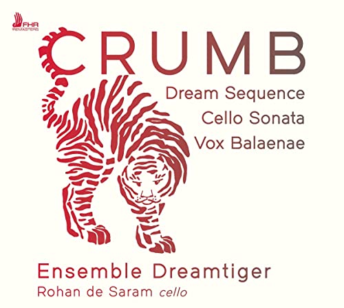 CD cover with red tiger illustration and text: "Crumb, Dreamtiger.