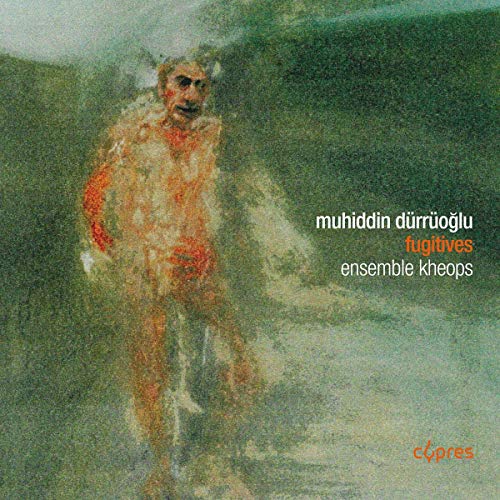 "Album cover featuring a blurry, impressionist painting of a man walking."