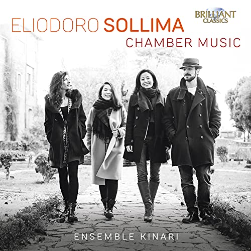 CD cover featuring four musicians walking in a garden.