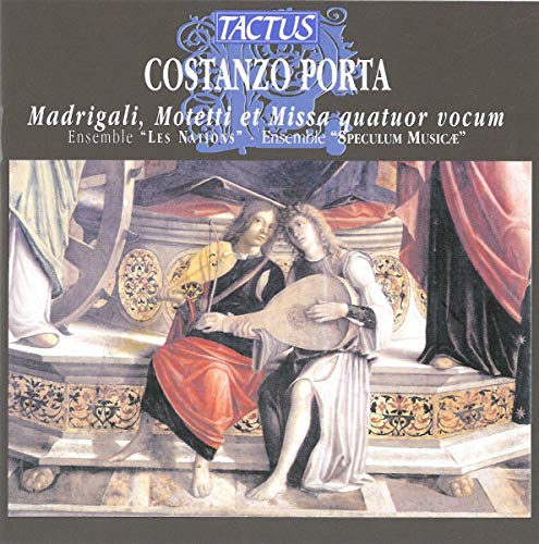 CD cover featuring Renaissance painting of two figures with a lute.