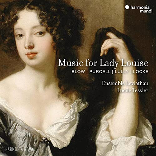 CD cover: portrait of a woman with curly hair, classical music theme.