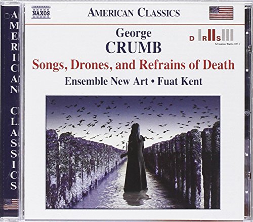 CD cover: person in black robes stands in a snowy path, surrounded by birds.