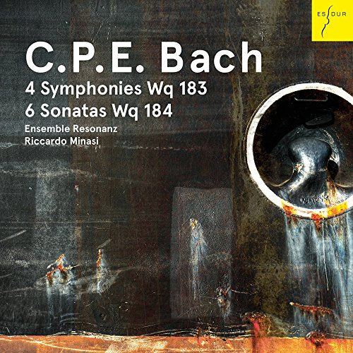 CD cover for C.P.E. Bach symphonies and sonatas by Ensemble Resonanz.