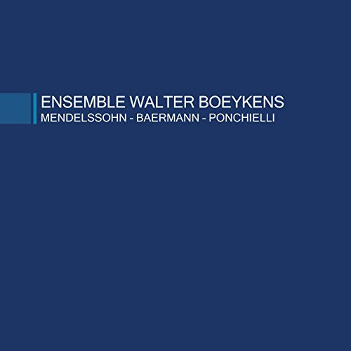 CD cover for Ensemble Walter Boeykens, featuring composers’ names in white text.