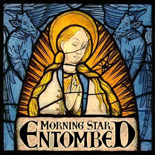 Stained-glass style album cover for Entombed’s “Morning Star” CD.