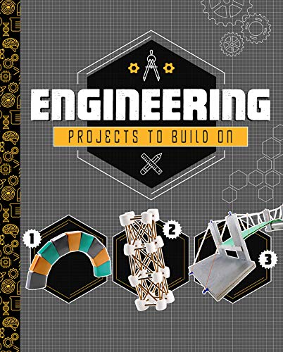 Book cover titled Engineering Projects to Build On with images of STEM model projects.