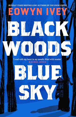 Book cover: dark trees, blue sky, and a silhouetted figure.