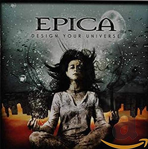 CD cover for Epica’s “Design Your Universe” featuring a woman and moon.