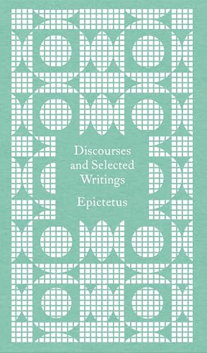 Green book cover with white geometric pattern and title “Discourses and Selected Writings”.