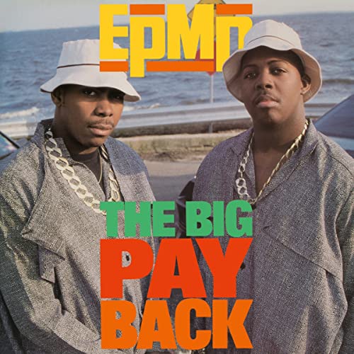 EPMD album cover featuring two men in hats and gold chains.