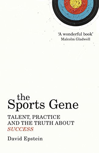 "The Sports Gene" book cover featuring a target graphic and author's name on a white background.