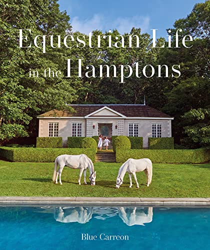 Book cover featuring horses grazing near a house and swimming pool.