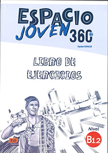 Spanish language exercise book cover with a young man painting graffiti.