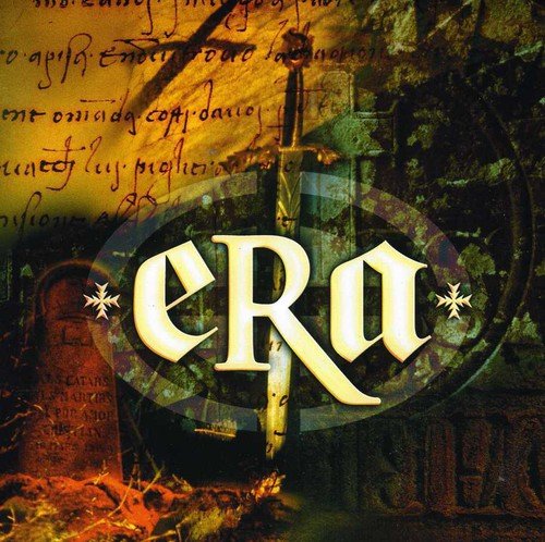 CD cover for “Era” featuring ornate gold lettering and a sword.