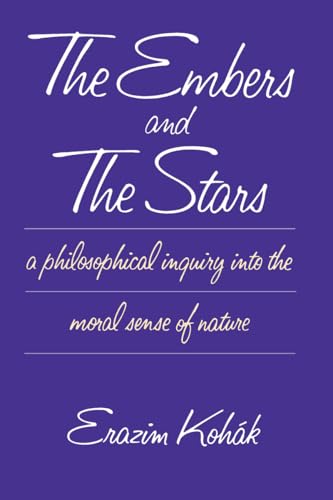 Book cover: "The Embers and the Stars" by Erazim Kohák, purple background.