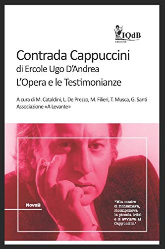 Book cover featuring a portrait of Ercole Ugo D'Andrea, titled "Contrada Cappuccini.