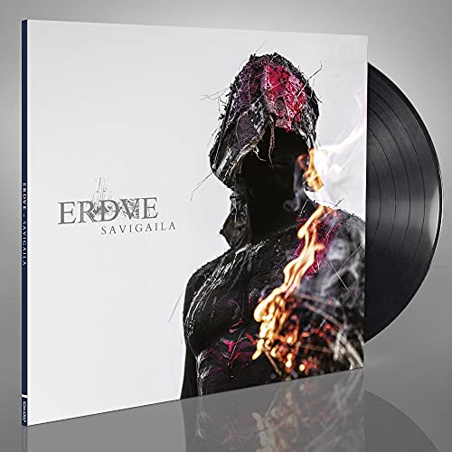 Vinyl record for Erdve’s “Savigaila” with a hooded figure on the cover.