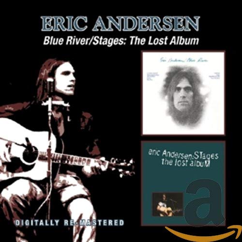 CD cover for Eric Andersen’s “Blue River/Stages: The Lost Album” featuring his portrait.