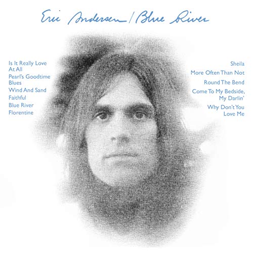 CD cover of Eric Andersen’s “Blue River” with a portrait and tracklist.