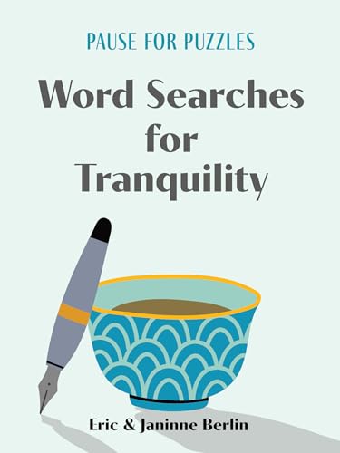 Book cover with pen, teacup, and title "Pause for Puzzles.