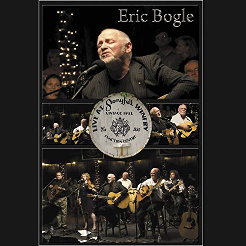Eric Bogle DVD cover featuring a live performance with musicians.