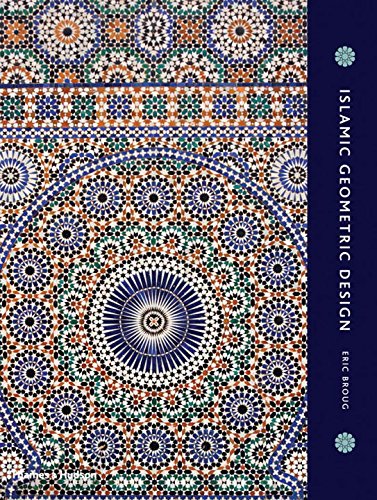 Book cover featuring intricate blue, white, and brown Islamic geometric tile patterns.