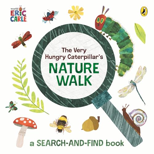 Book cover featuring a magnifying glass surrounded by insects, a mushroom, and nature elements.